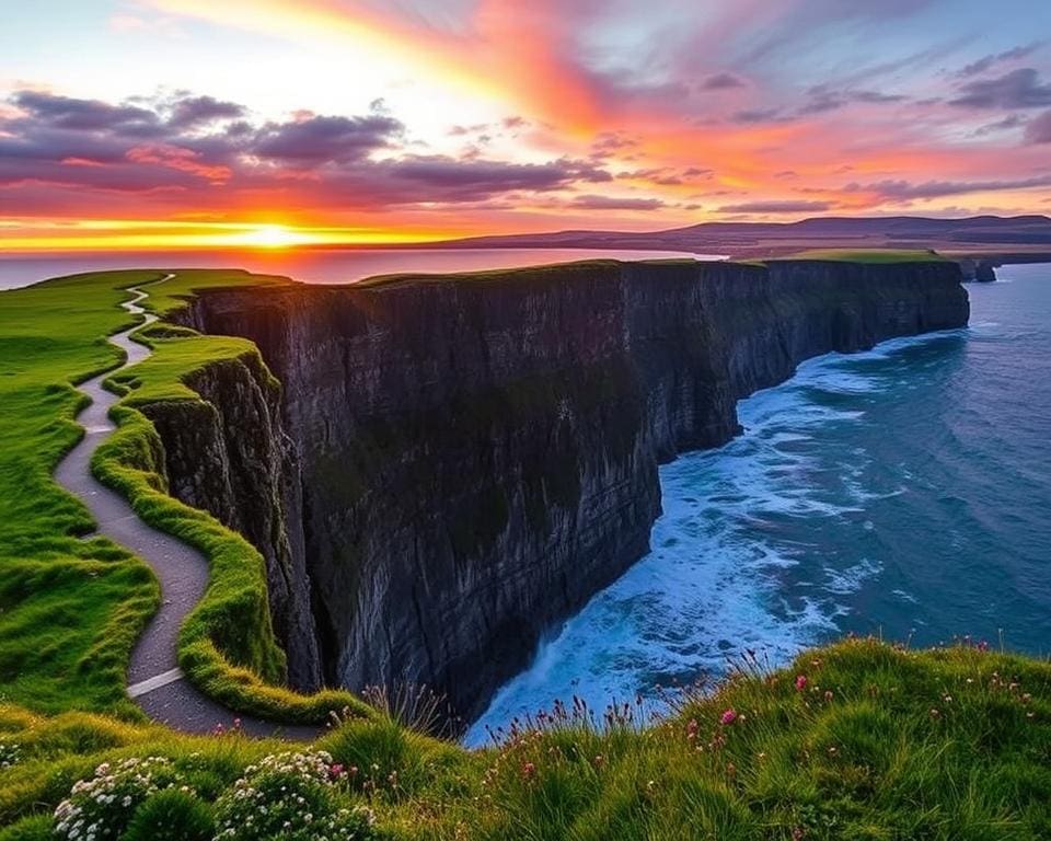 Natuurwandelingen langs de kliffen van Moher in Ierland