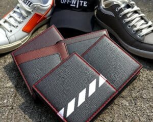 Off-White leren portefeuilles: Voor een streetwear twist