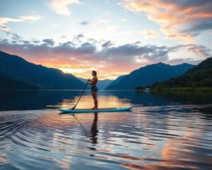 Paddleboarding voor een sterke core