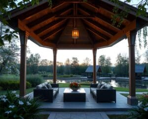 Paviljoen voor de tuin: beschutting en luxe buiten