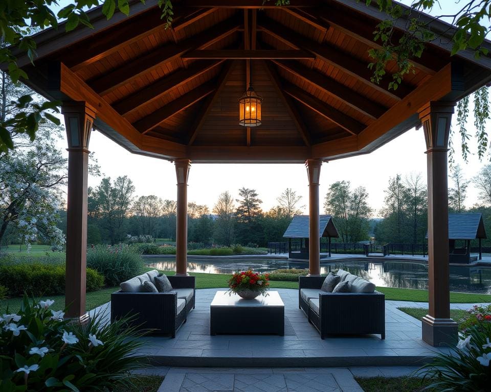 Paviljoen voor de tuin: beschutting en luxe buiten