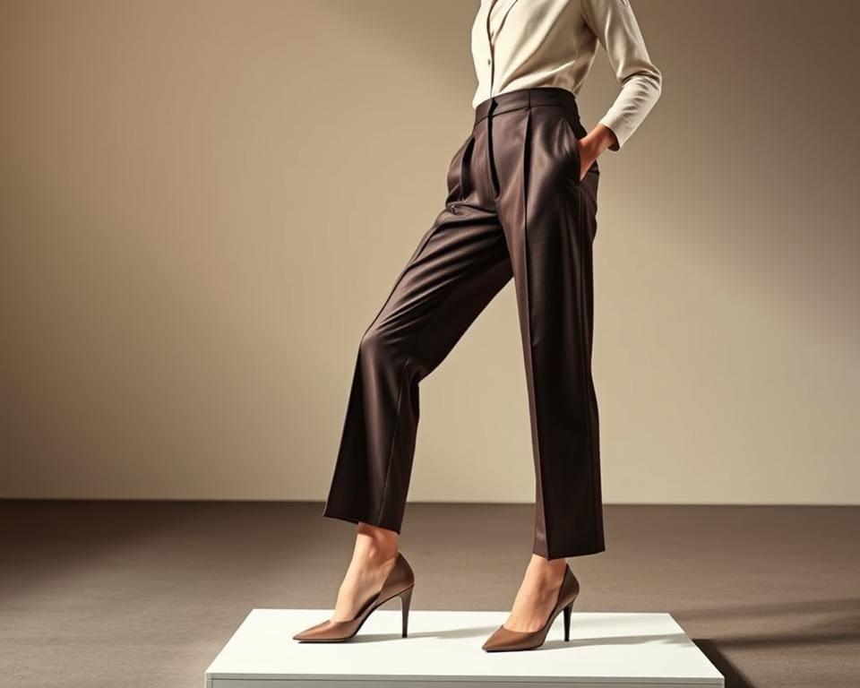 Prada cropped pantalons: Voor een verfijnde uitstraling