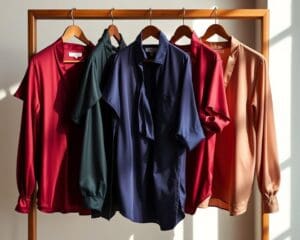 Ralph Lauren satijnen blouses: Klassieke luxe voor elke dag