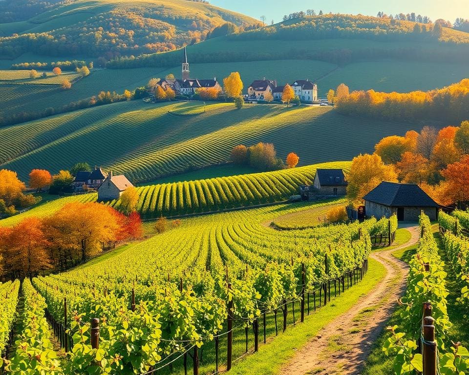 Reizen door de schilderachtige wijngaarden van de Elzas