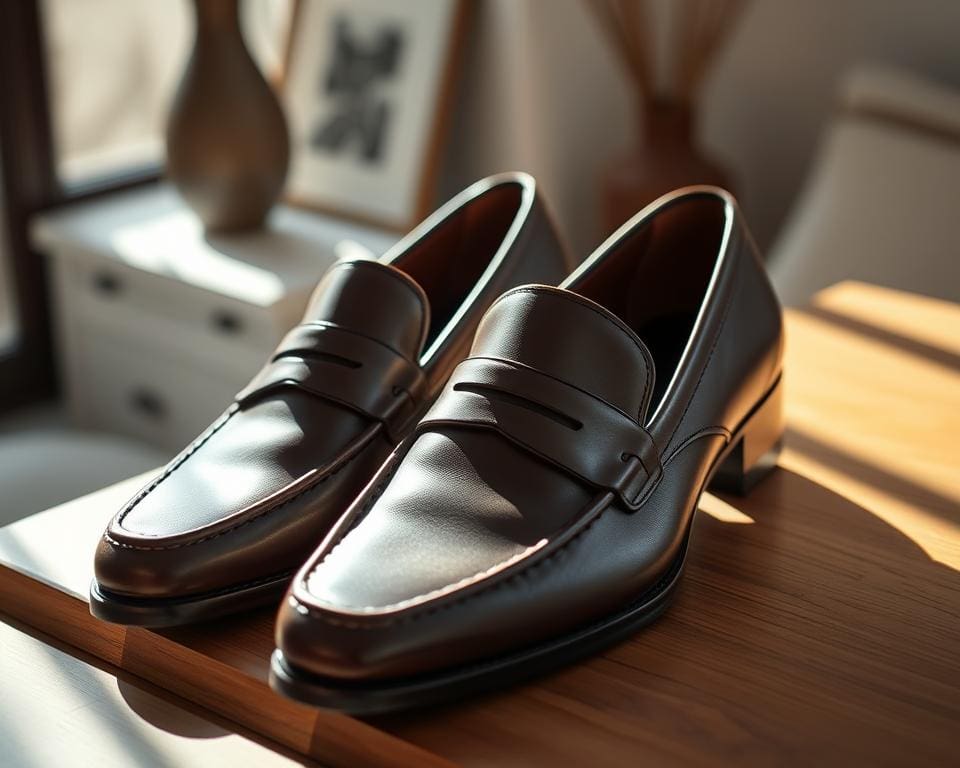 Saint Laurent leren loafers: Voor een relaxte maar verfijnde stijl