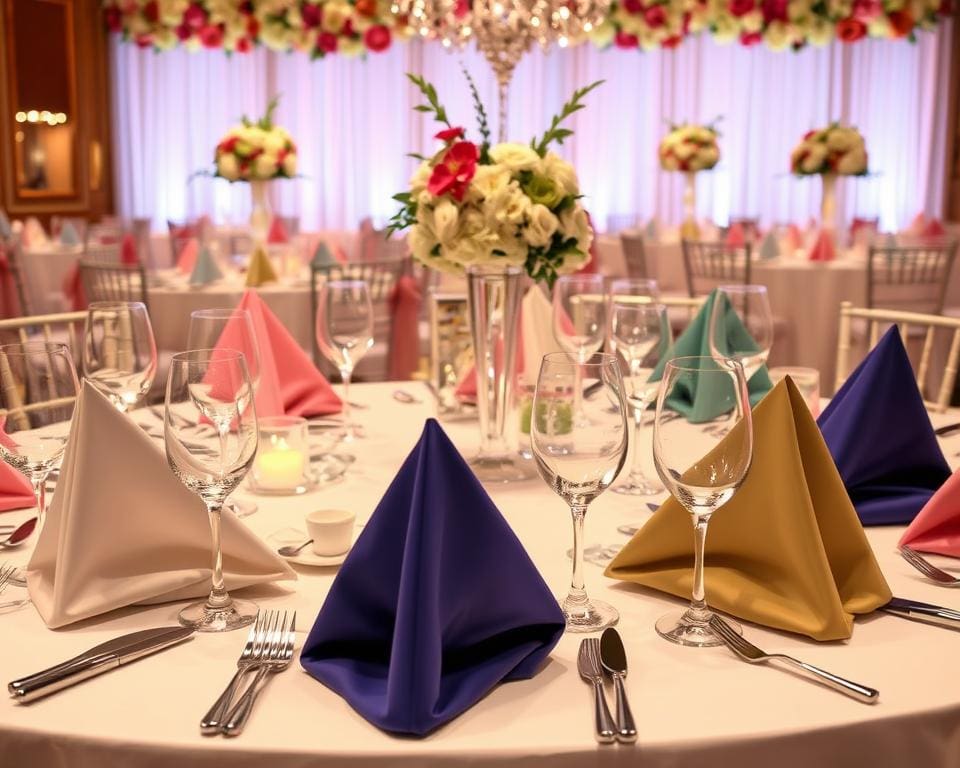 Servetten voor een nette en feestelijke tafelsetting