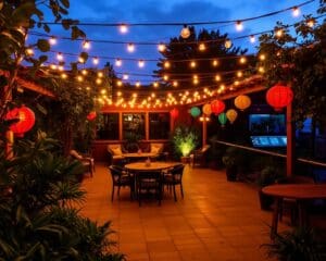 Terrasverlichting die Feestelijke Sferen Creëert
