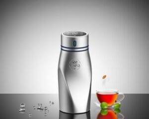 Thermosflessen met een digitale schermdop