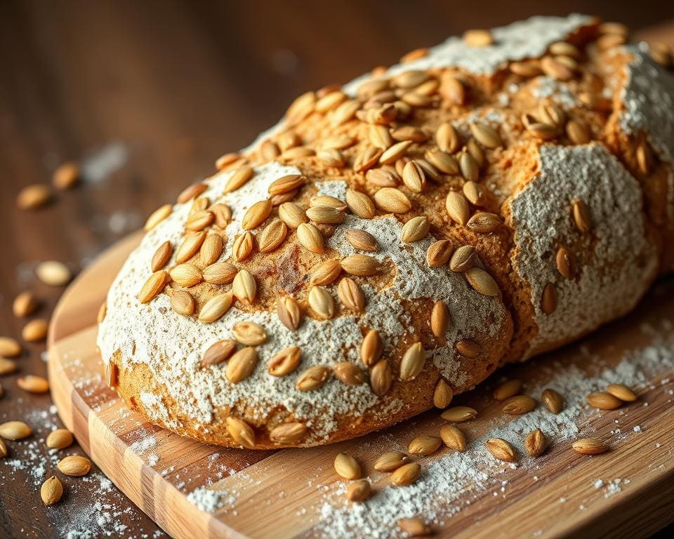 Volkoren zuurdesembrood met pompoenpitten