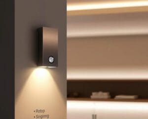Wandlamp met sensor: licht waar je het nodig hebt