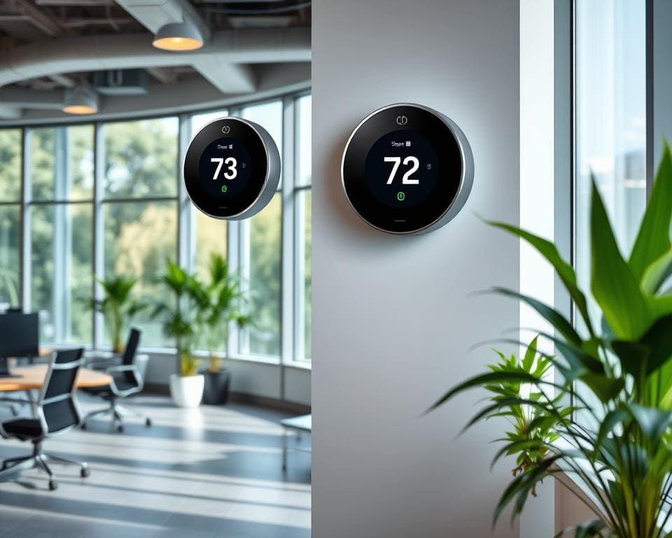 Wat zijn de voordelen van slimme thermostaten in kantoren?