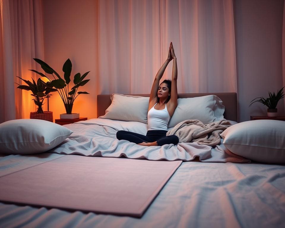 Yoga-oefeningen die perfect zijn voor het slapengaan