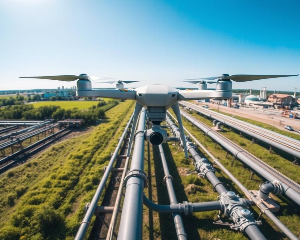 hoe helpen drones bij de inspectie van pijpleidingen?