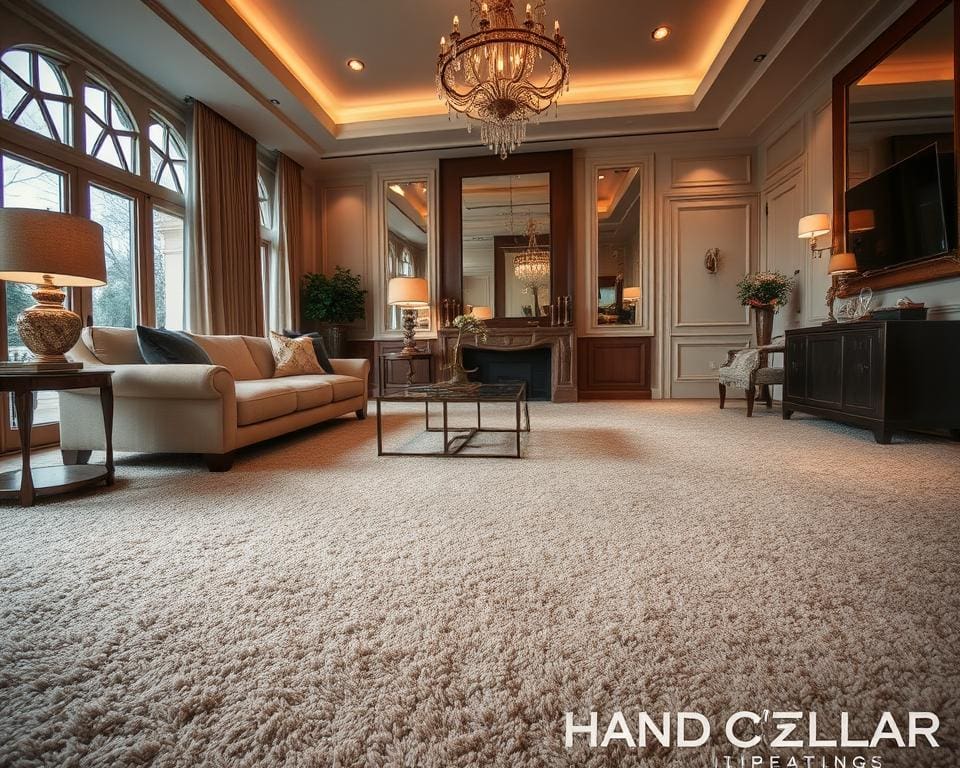 hoogpolig vloerkleed luxe in de woonkamer