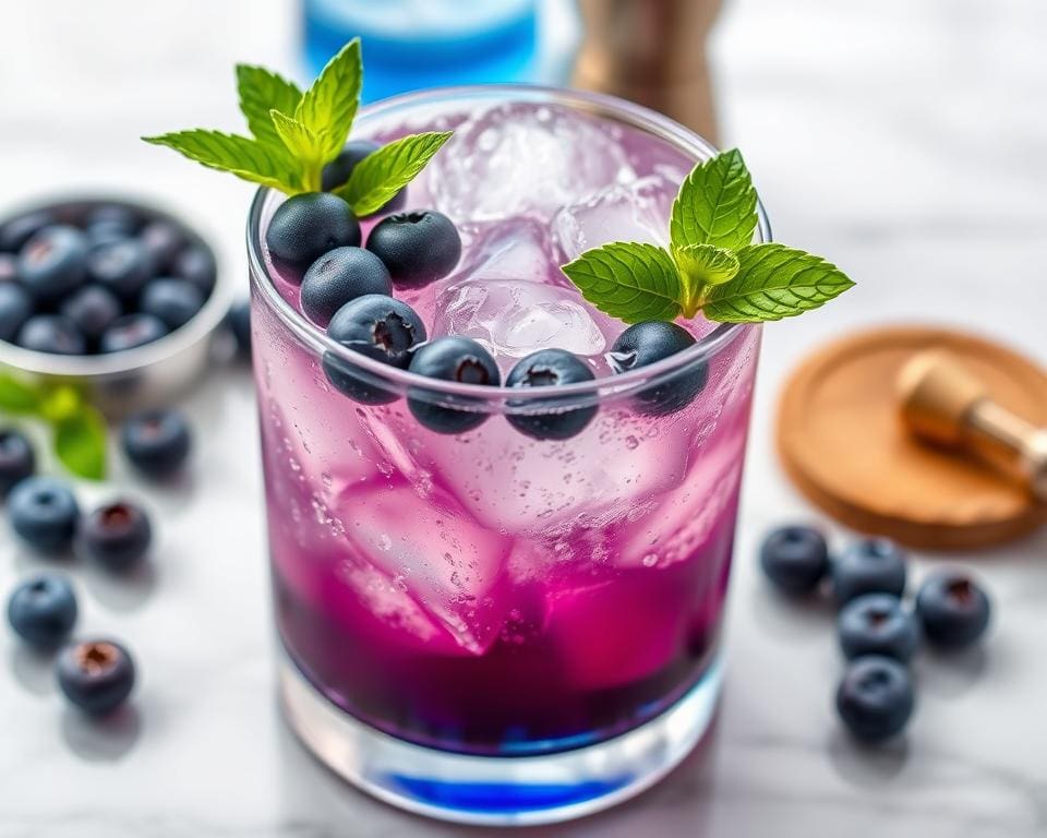 recept Blueberry Gin Fizz