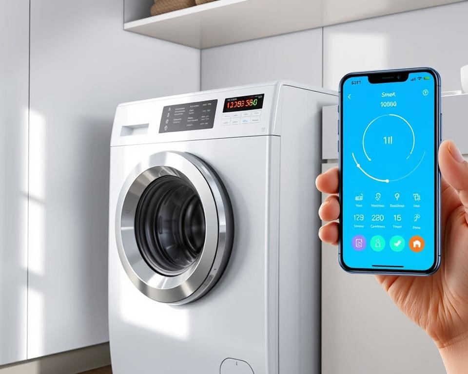 slimme wasmachine efficiënt wassen met een app