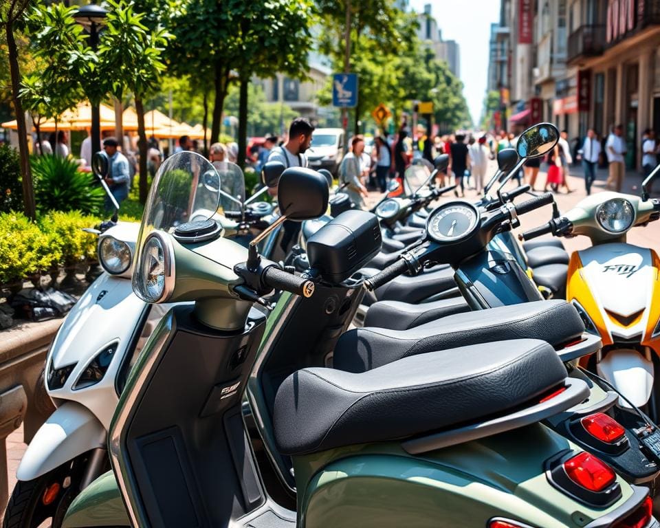 Elektrische scooters met comfortabele zitplaatsen