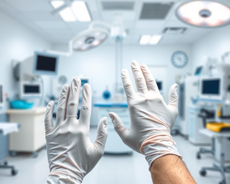 Waarvoor worden nitril handschoenen in ziekenhuizen gebruikt?