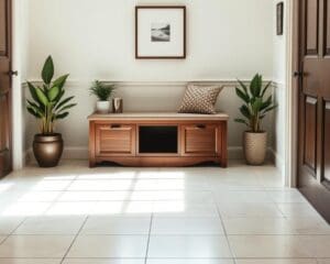 Opbergbank voor een nette en georganiseerde hal