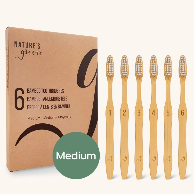 Zachte bamboe tandenborstels voor dagelijks gebruik