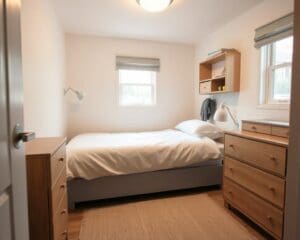 Hoe maak je een kleine slaapkamer functioneel?