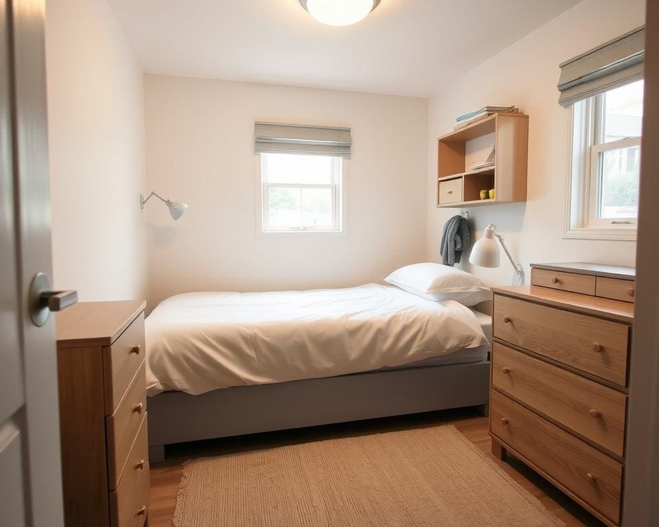 Hoe maak je een kleine slaapkamer functioneel?