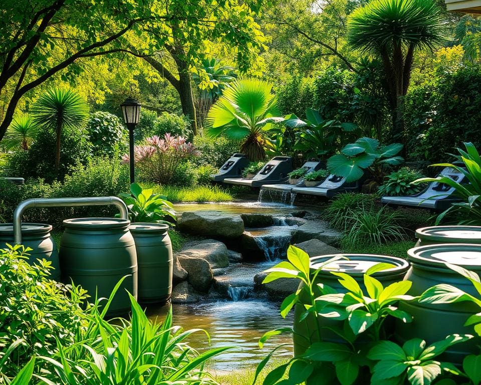 Hoe verwerk je regenwater creatief in je tuin?