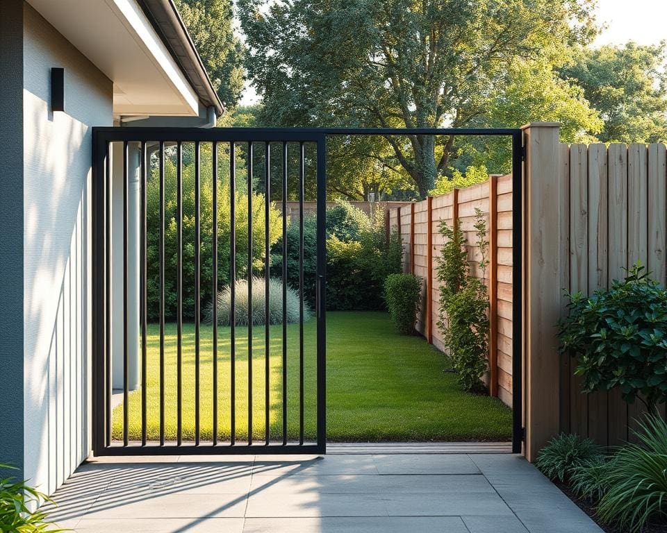 Kan ik een schuifpoort combineren met een afsluiting?