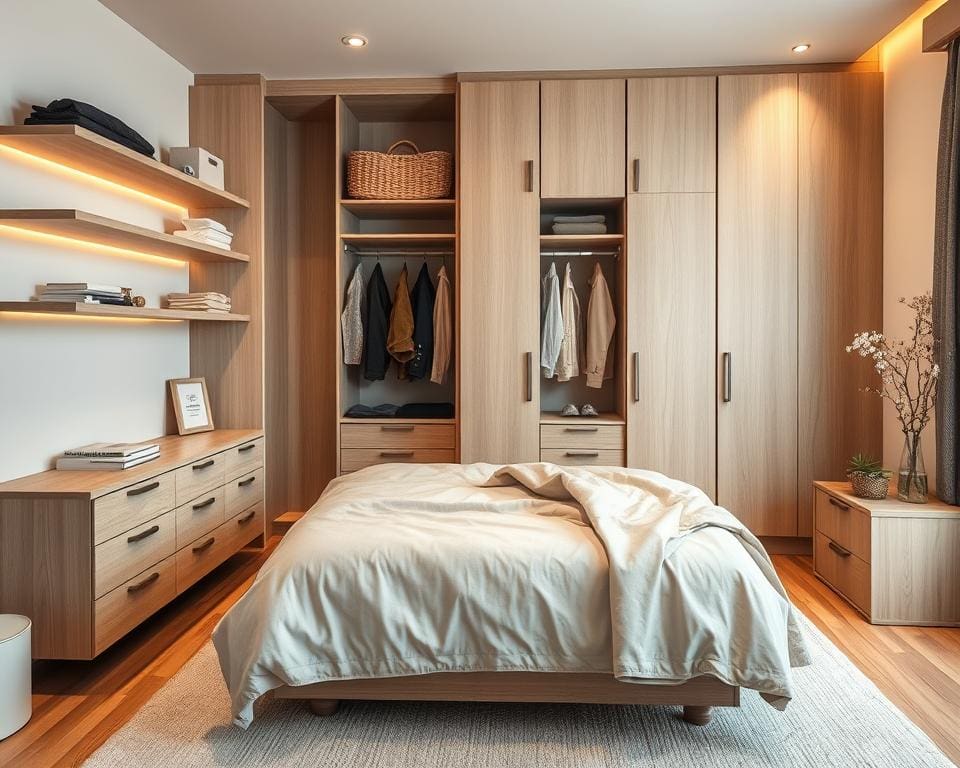 Wat zijn slimme opbergoplossingen in de slaapkamer?
