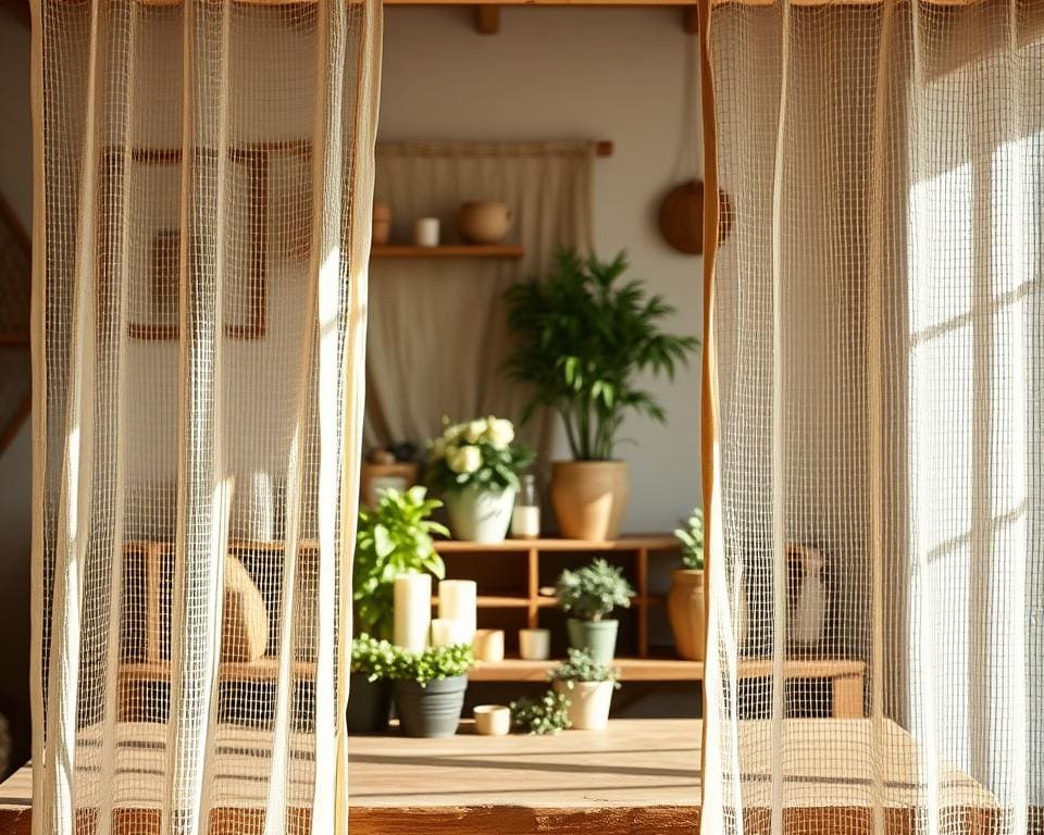 Waarvoor wordt neteldoek bij decoratie gebruikt?