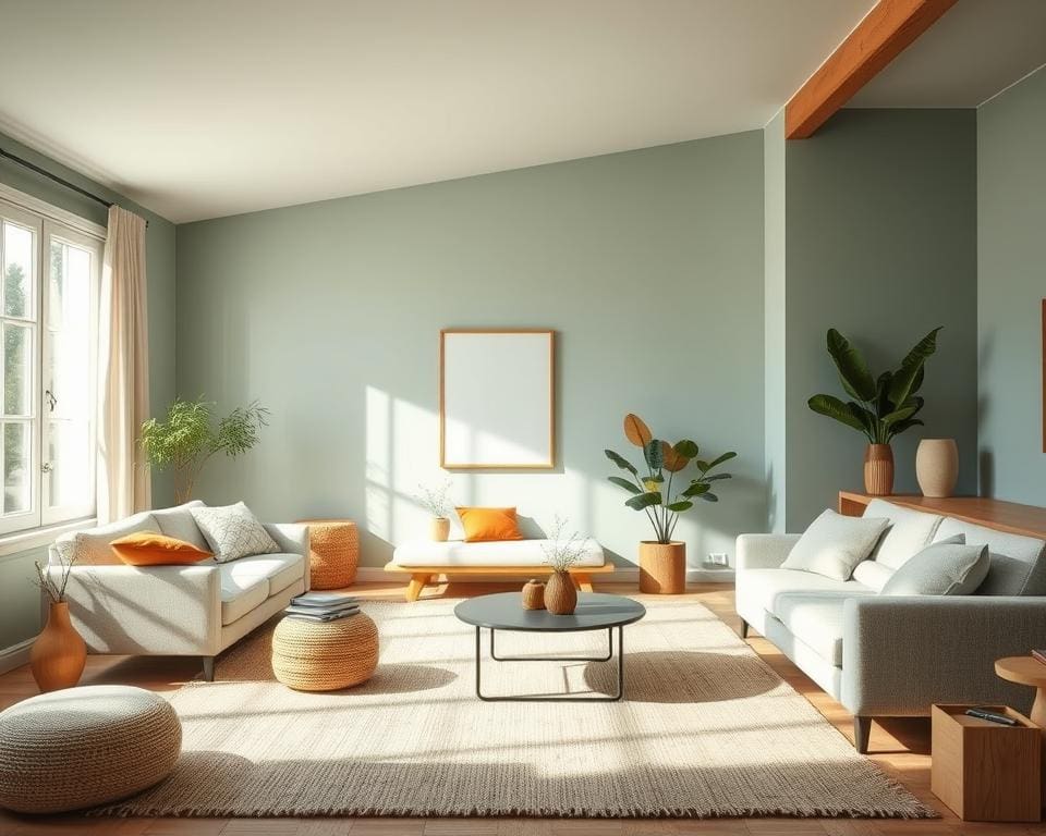 Wat zijn trendy kleuren voor een rustig interieur?