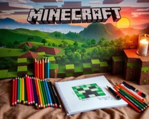Wat zit er in de Minecraft tekendoos voor kinderen?