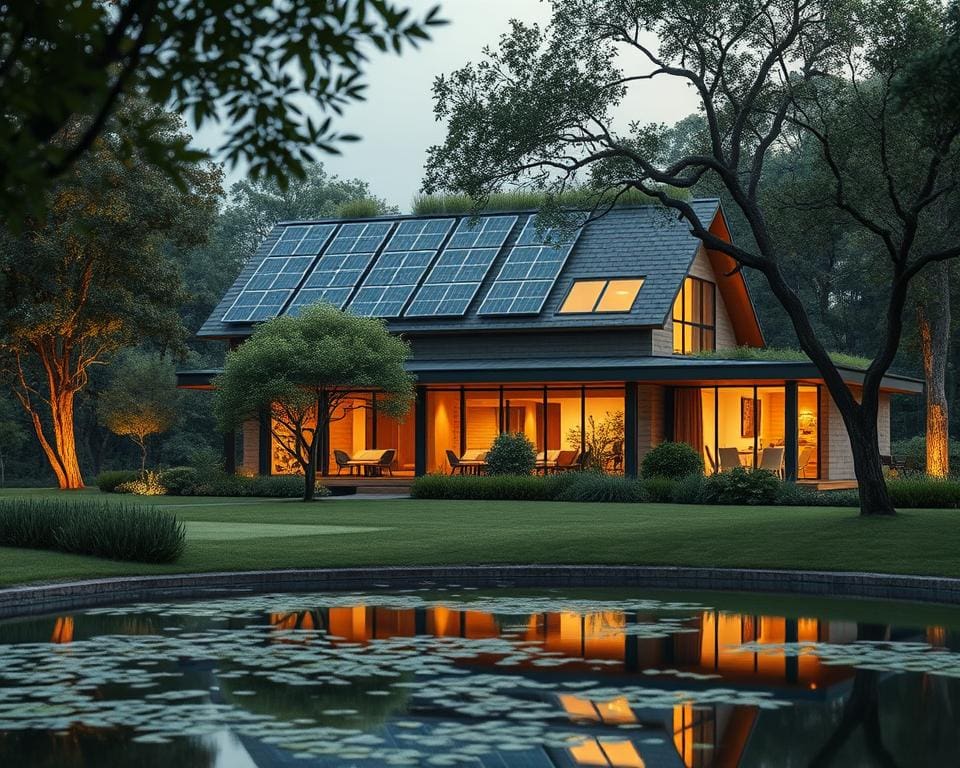 architecturaal ontwerp voor duurzaam huis bouwen
