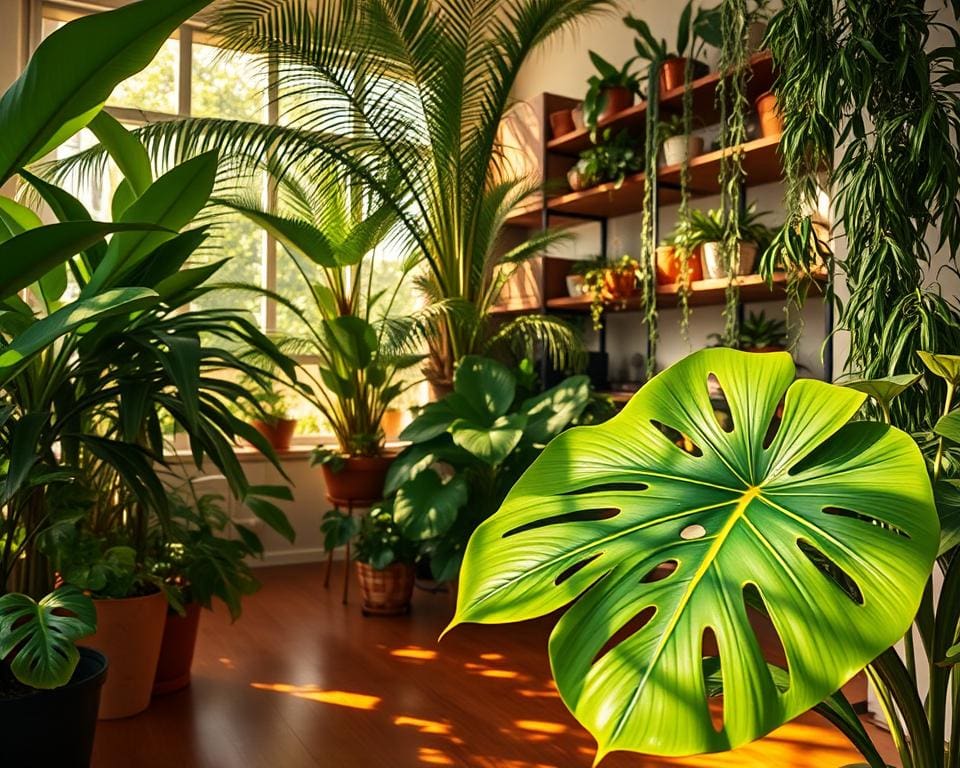tropische planten in huis