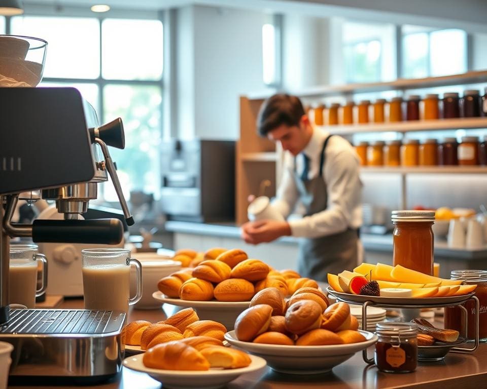 Hoe plant een ontbijtmedewerker zijn ochtend?