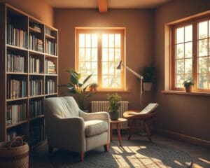 Hoe richt je een eco-vriendelijke leeshoek in?