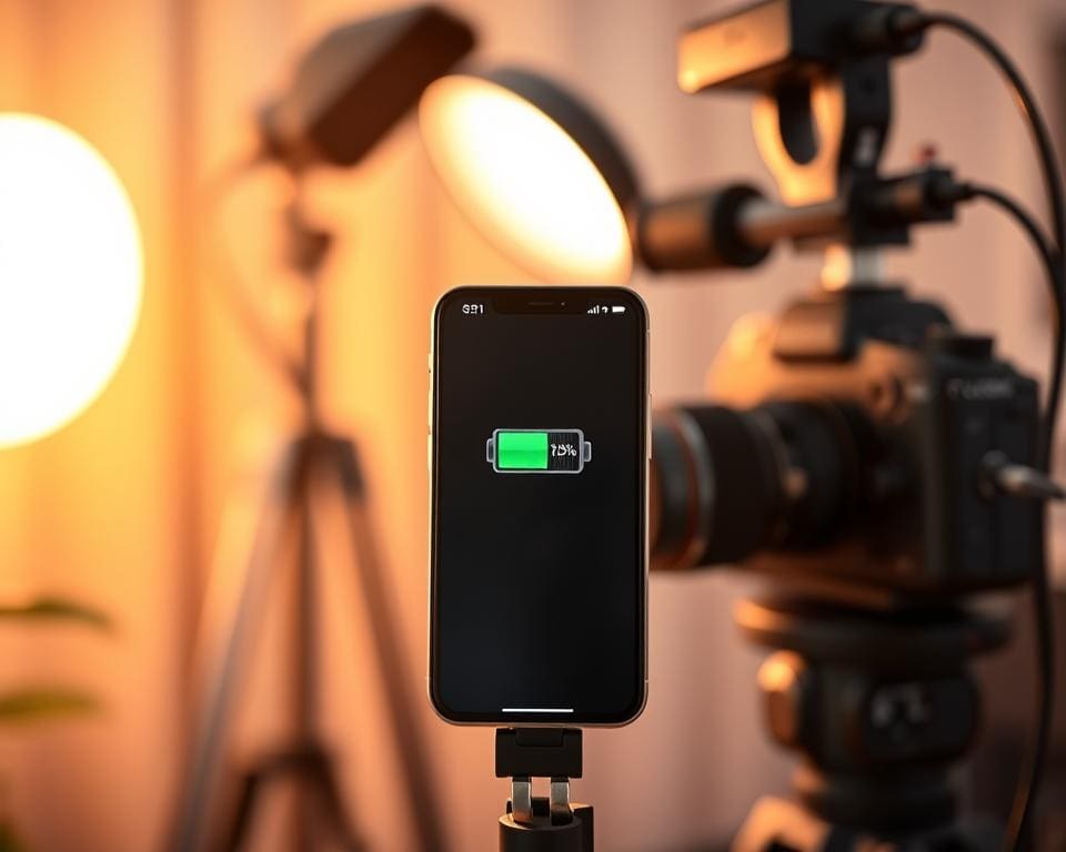 batterijduur smartphone vloggen