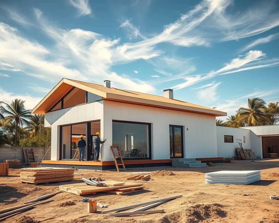 bouwtijd prefab woning