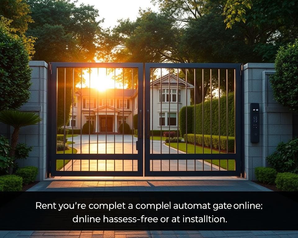 Hoe bestel je een automatische poort eenvoudig online inclusief montage?