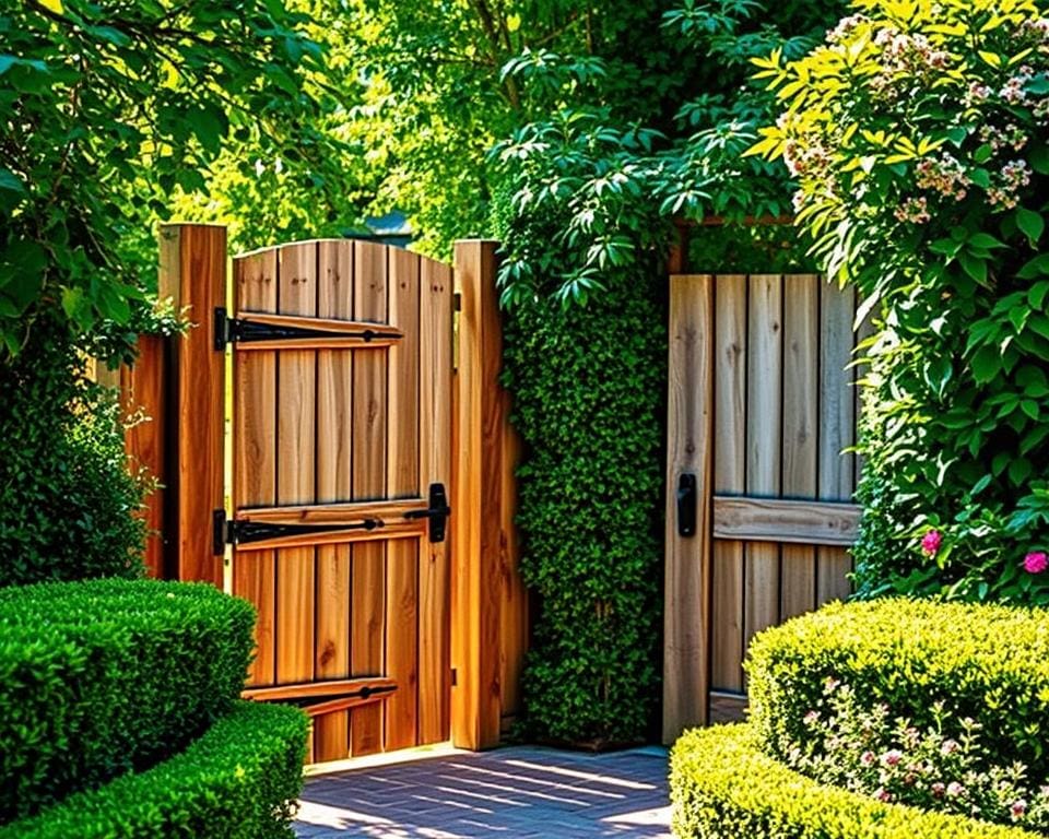 Houten poorten en tuinhekken als sfeermakers