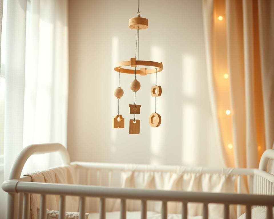 Is een houten muziekmobiel veilig voor je baby?