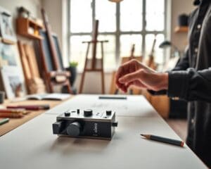 Welk gadget helpt bij het tekenen van perspectief?