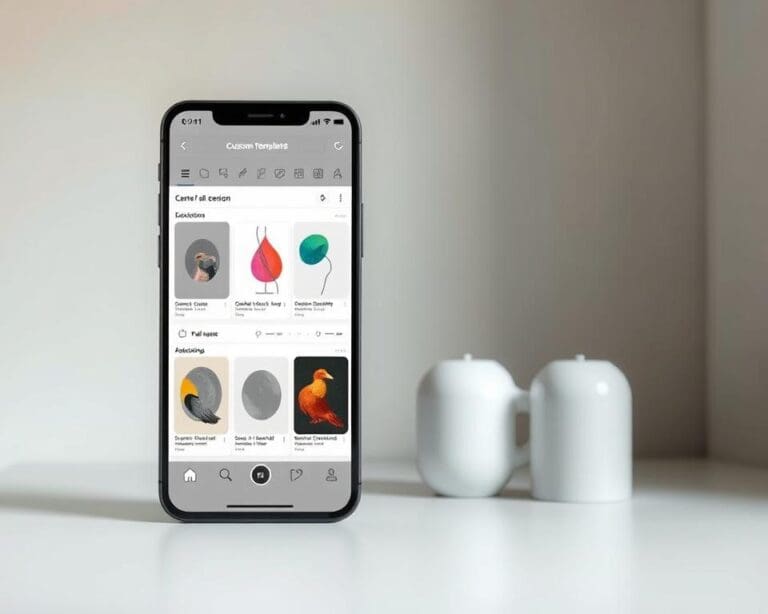 Welke app biedt sjablonen voor kunstprojecten?