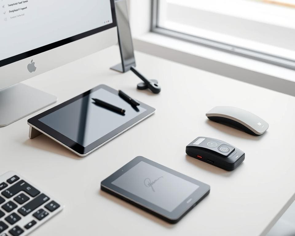 Welke gadget helpt bij het digitaal ondertekenen?