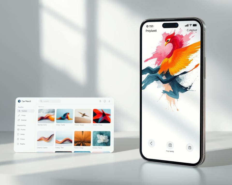 template app voor kunstprojecten