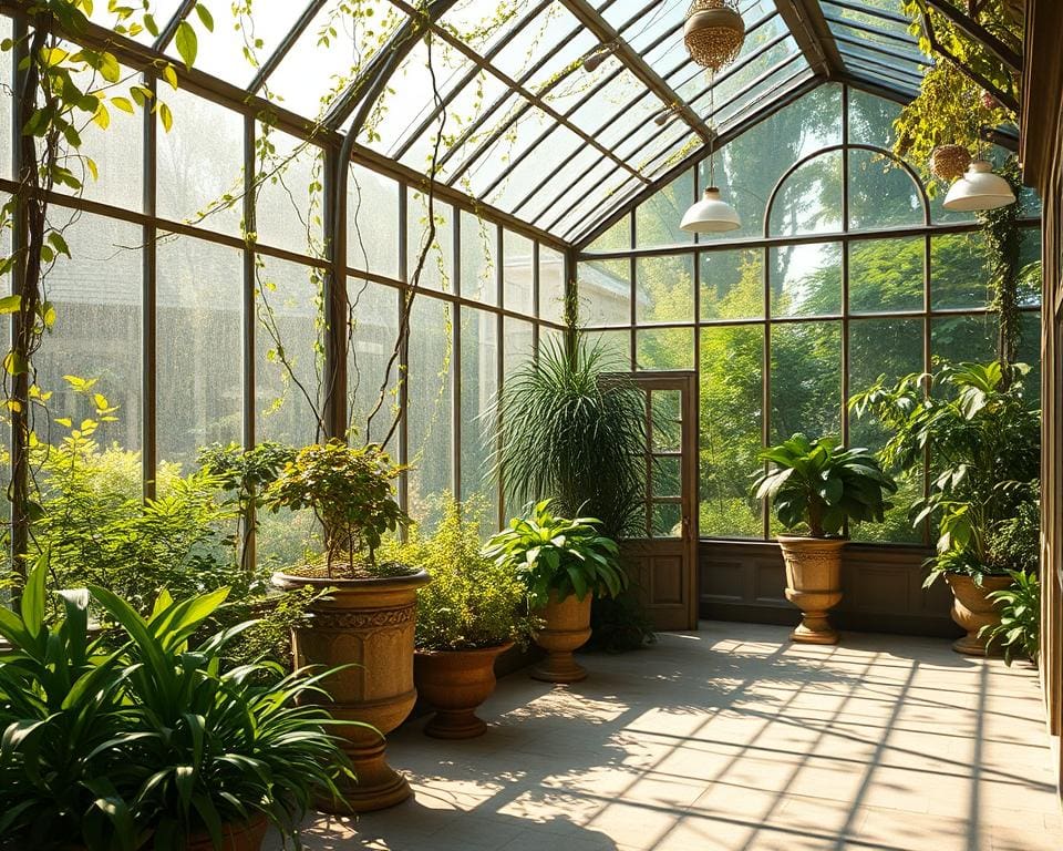 Een serre die binnen en buiten laat samensmelten