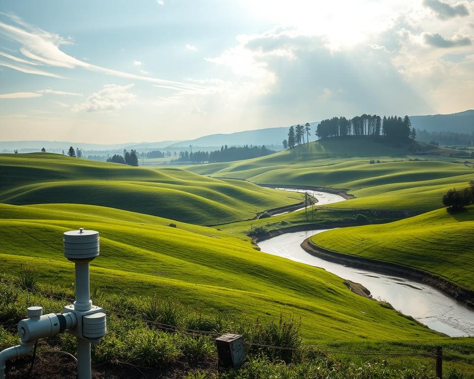 Hoe werkt een watersturing op regenval?