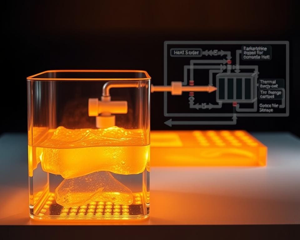 Hoe werkt warmteopslag in faseveranderend materiaal?
