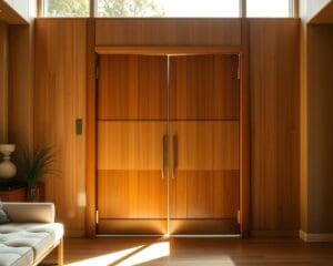 Waar komt een scharnierdeur het beste tot zijn recht?