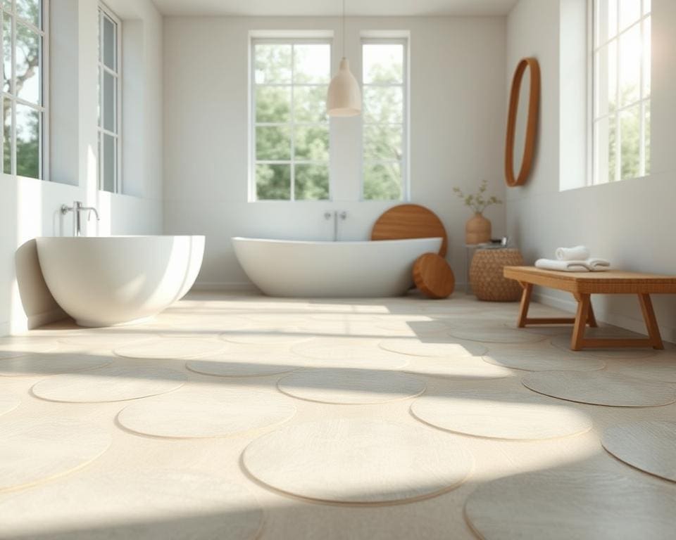 Wat zijn circulaire vloeropties voor natte ruimtes?